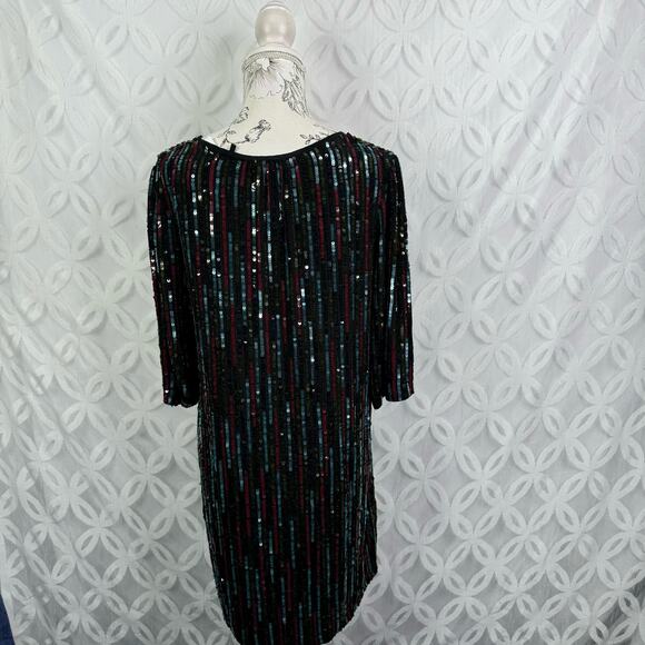 Velvet by Graham and Spencer Elise Sequined Cocktail Dress Size N NWT $415 - Picture 6 of 8